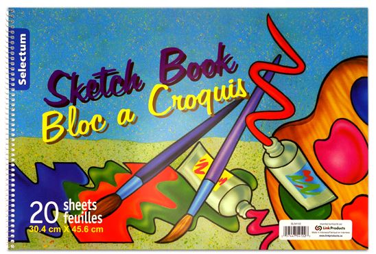 Carnet à croquis 12 po x 18 po Selectum (20 feuilles)