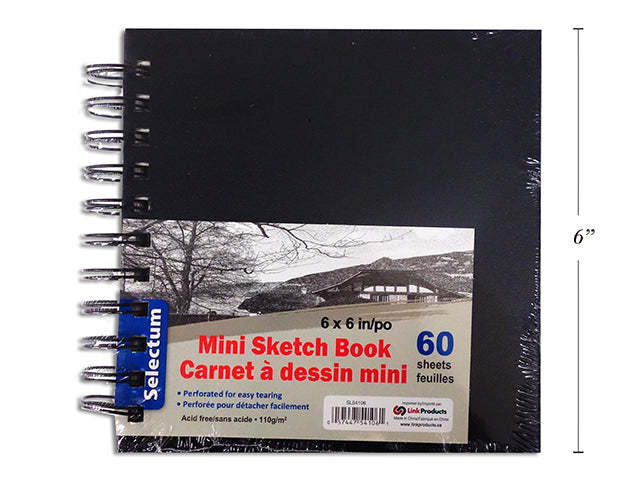 Carnet à croquis 6 po x 6 po Selectum (60 pages)