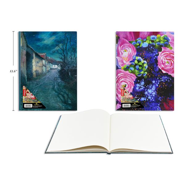 Carnet à dessin 10 po x 13 po avec couverture rigide (80 pages)
