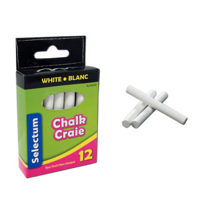 Craie blanche Selectum (paquet de 12)