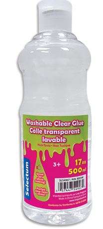 Colle liquide transparente lavable 500 ml Selectum