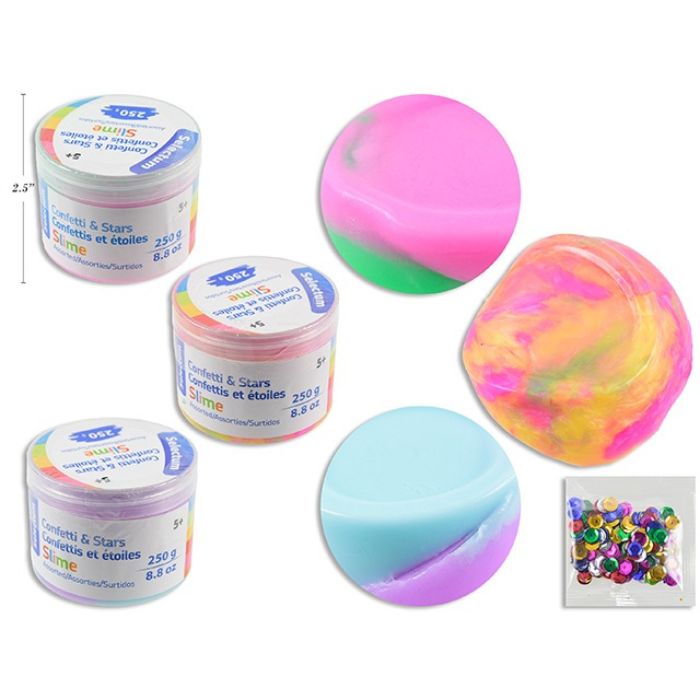 Slime confettis et étoiles 250 g