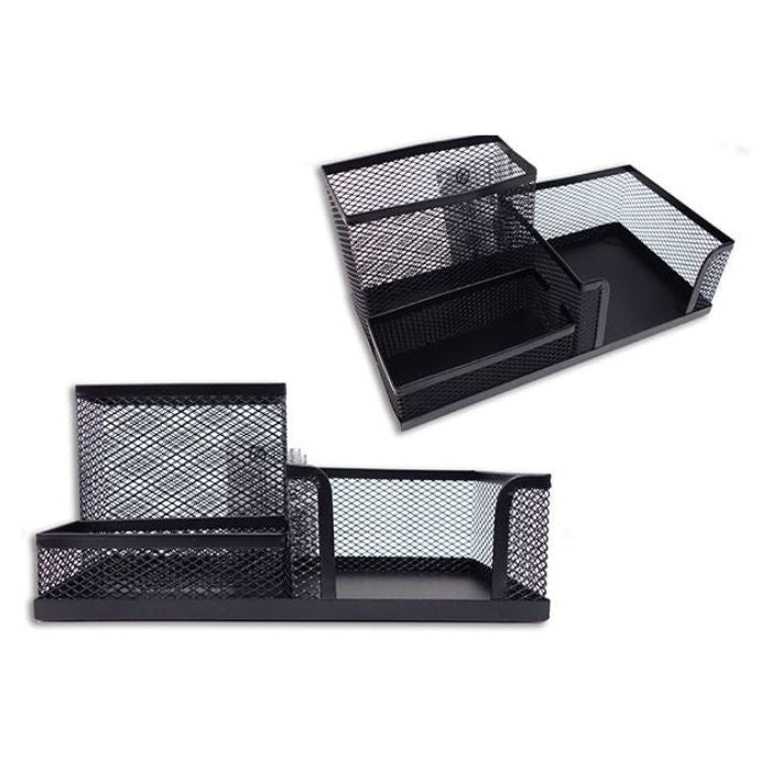 Rangement de bureau en métal 8 po x 4 po x 4 po noir