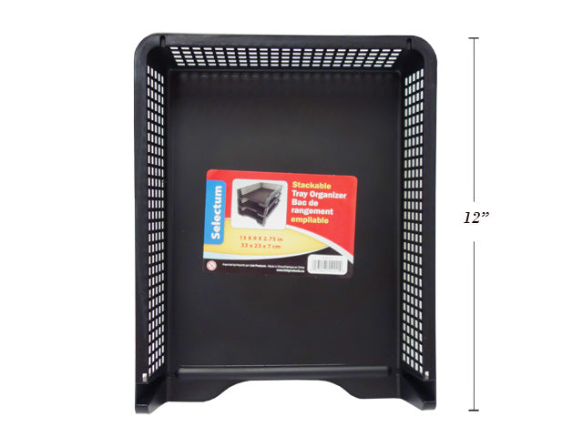 Plateau en plastique empilable 13 po x 9 po x 2,75 po