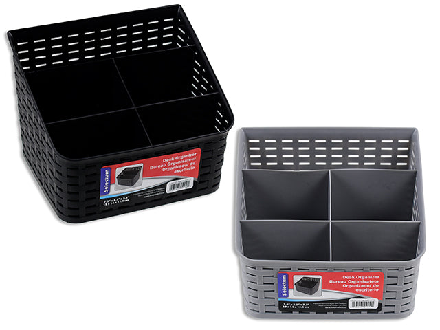 Organisateur de bureau avec 6 compartiments 7,5 po x 5,5 po x 5,3 po