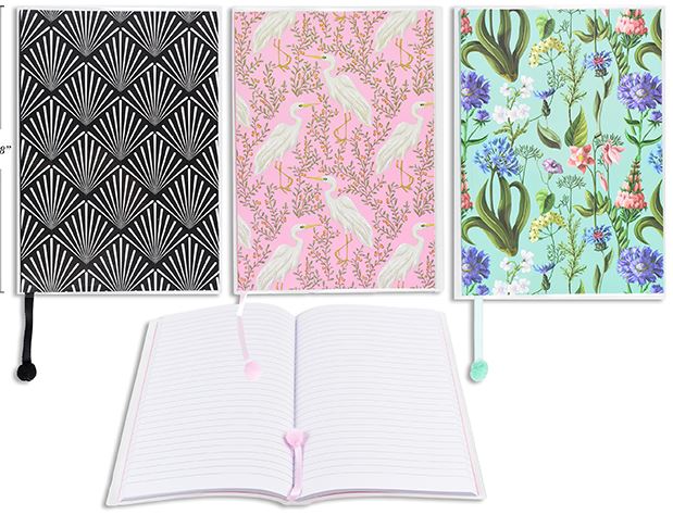 Cahier de notes avec couverture en vinyle clair 5,75 po x 8 po 160 pages (80 feuilles)