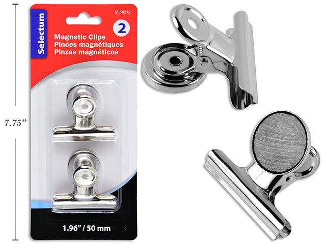 Pince magnétique en métal 1,96 po (paquet de 2)