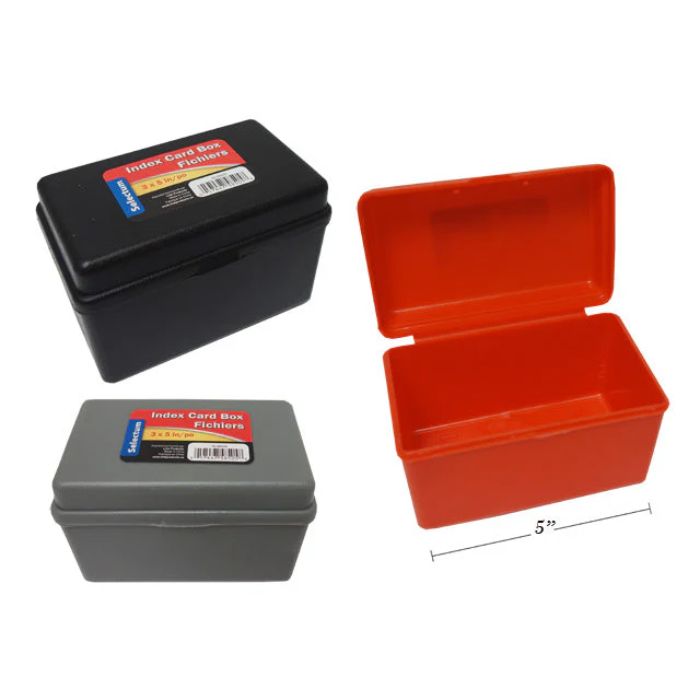Boîtier pour carte fiche 3 po x 5 po