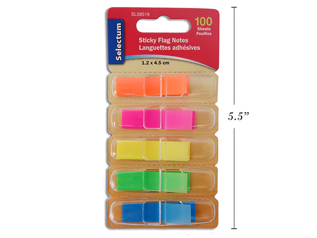 Languettes adhésives 1,2 cm x 4,5 cm (paquet de 100)