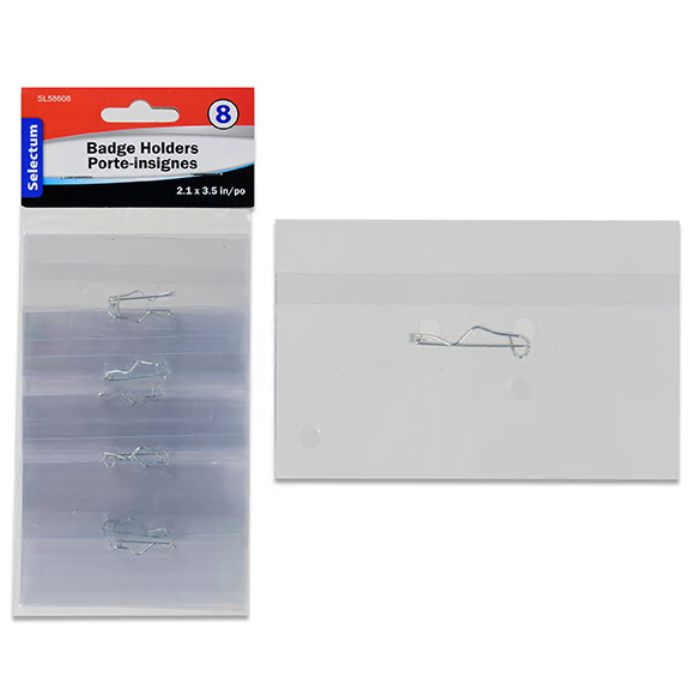 Porte-insigne 2,1 po x 3,5 po Selectum (paquet de 8)