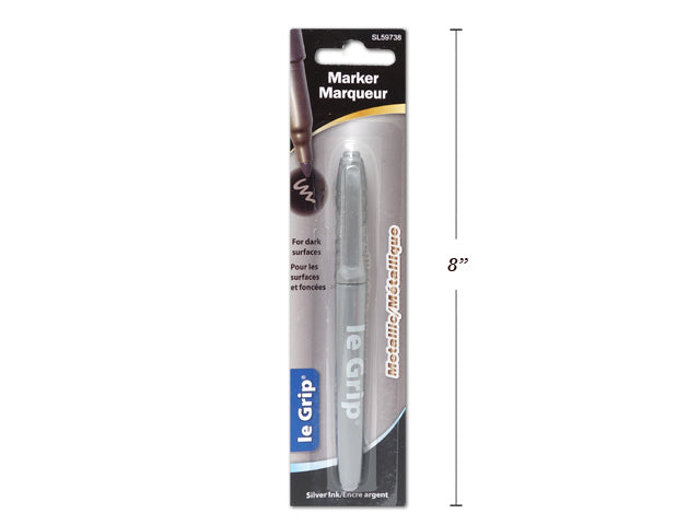 Marqueur métallique le Grip pointe conique