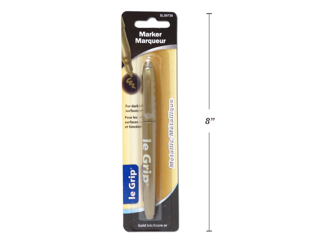 Marqueur métallique le Grip pointe conique