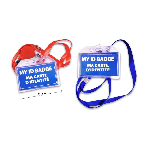 Porte-carte d'identification sur cordon