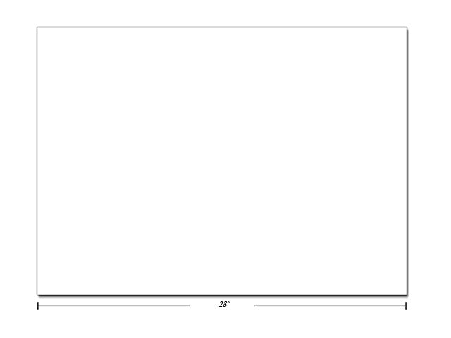 Carton 22 po x 28 po