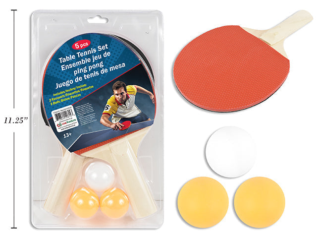 Jeu de ping-pong (2 raquettes et 3 balles)