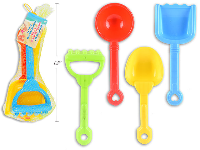 Pelle de plage 10 po (paquet de 4)