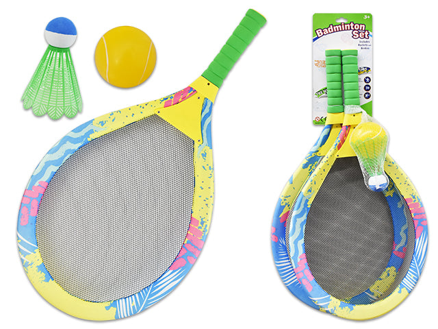 Jeu de 2 raquettes 19,5 po avec moineau et balle