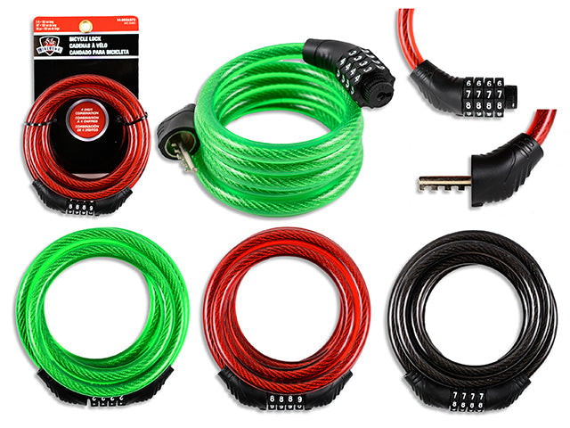 Cadenas pour vélo à combinaison 5 pi