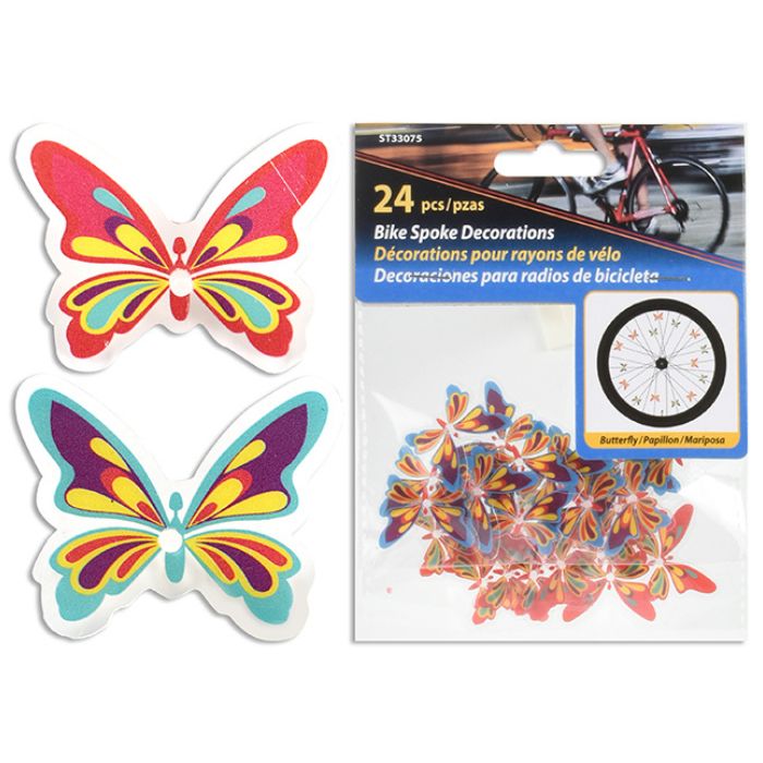 Papillon décoratif pour roue de vélo