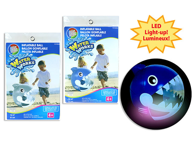 Ballon gonflable 16 po requin lumineux
