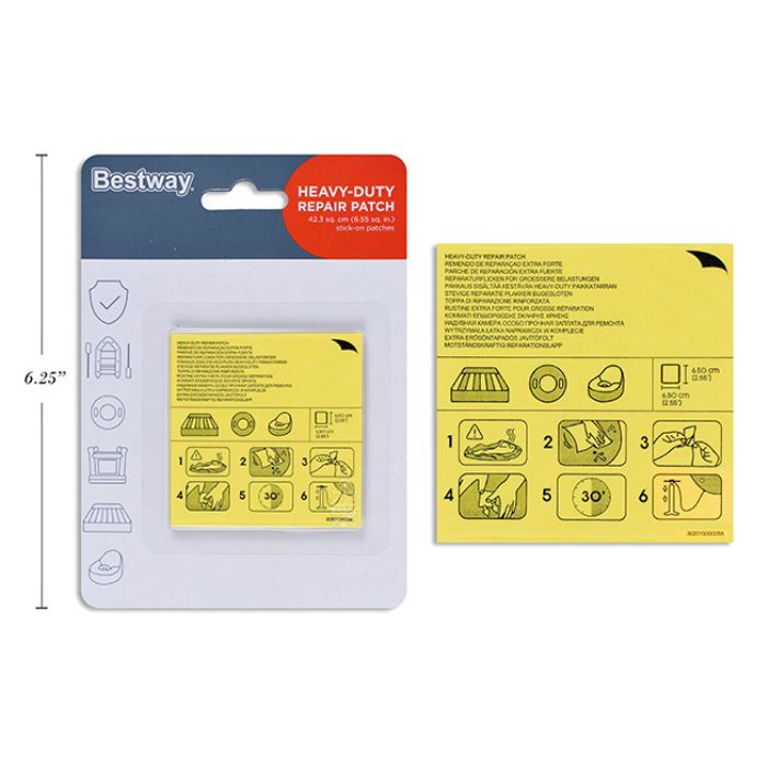 Ensemble de réparation pour matelas gonflable 2,5 po (10 morceaux)