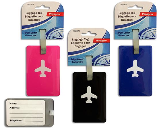 Étiquette à bagage 4,5 x 2,75 pouces
