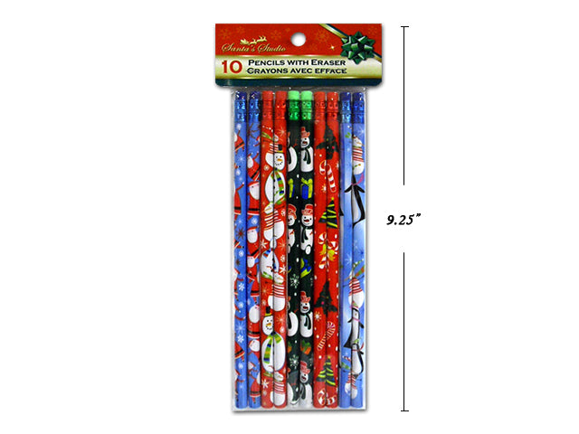 Crayon de plomb de Noël (paquet de 10)-1
