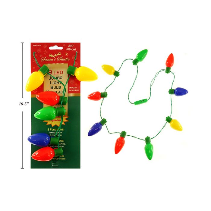 Collier lumineux ampoules de Noël
