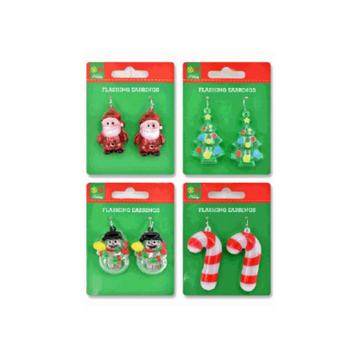 Boucles d'oreilles lumineuses de Noël