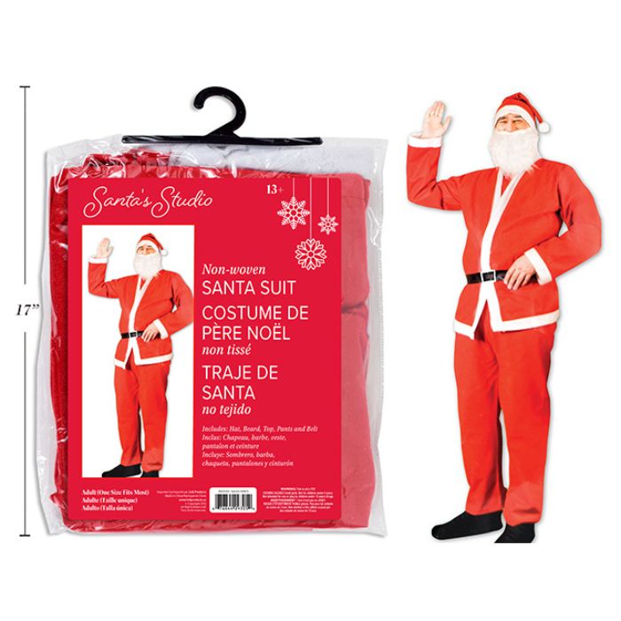 Costume de Père Noël en feutre (5 morceaux)