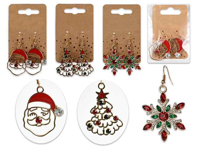 Boucles d'oreilles de Noël