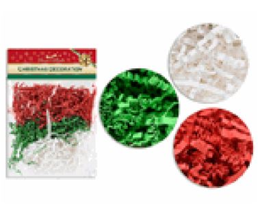 Papier ondulé 1,5 oz rouge/vert/blanc