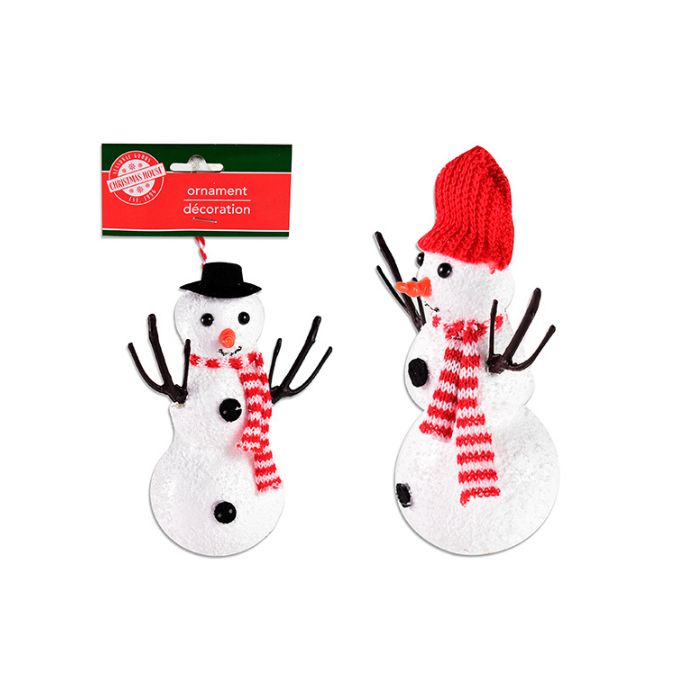 Ornement bonhomme de neige 2,4 po