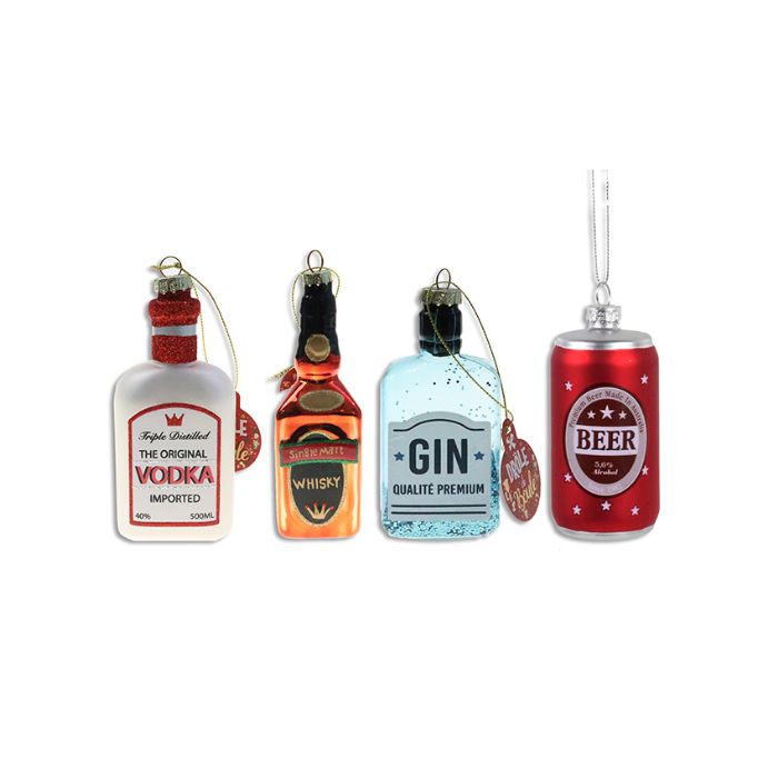 Ornement bouteille d'alcool 4-5 po