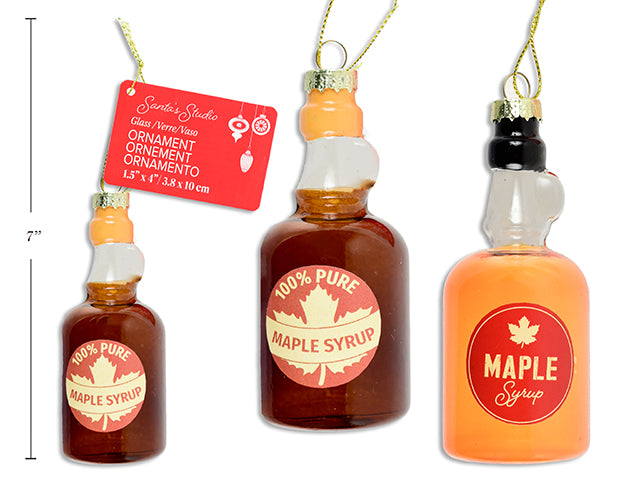 Ornement bouteille de sirop d'érable 4 po