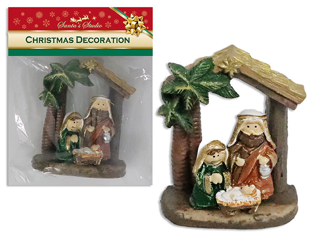 Mini crèche pour village de Noël 3 po x 2 po