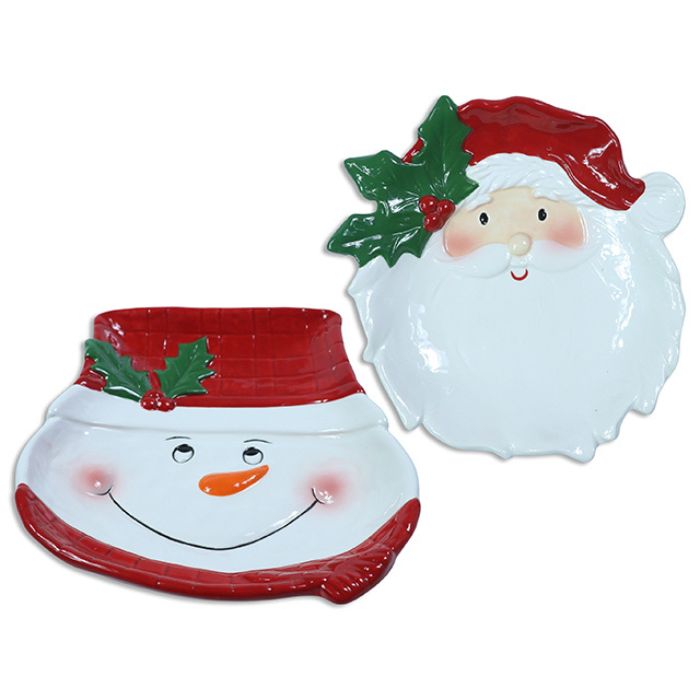 Assiette en céramique 8,7 po personnage de Noël