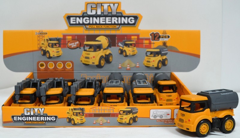 Camion de construction jaune