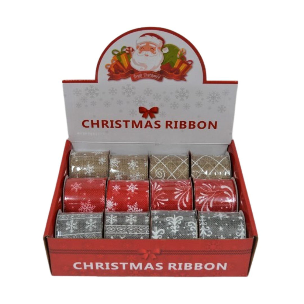 Ruban décoratif en tissu  2,5 po x 9 po