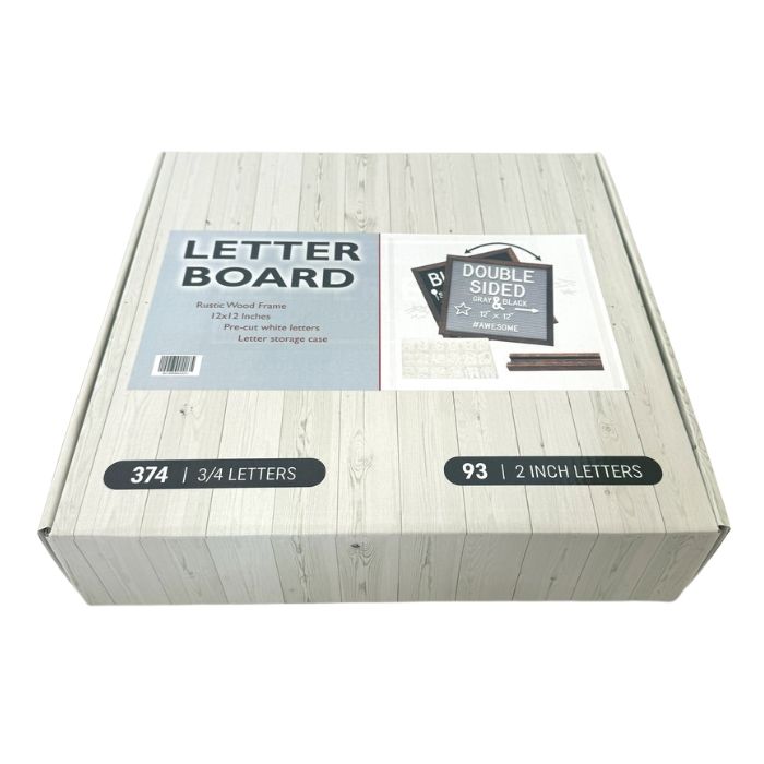 Tableau avec lettres amovibles 12 po