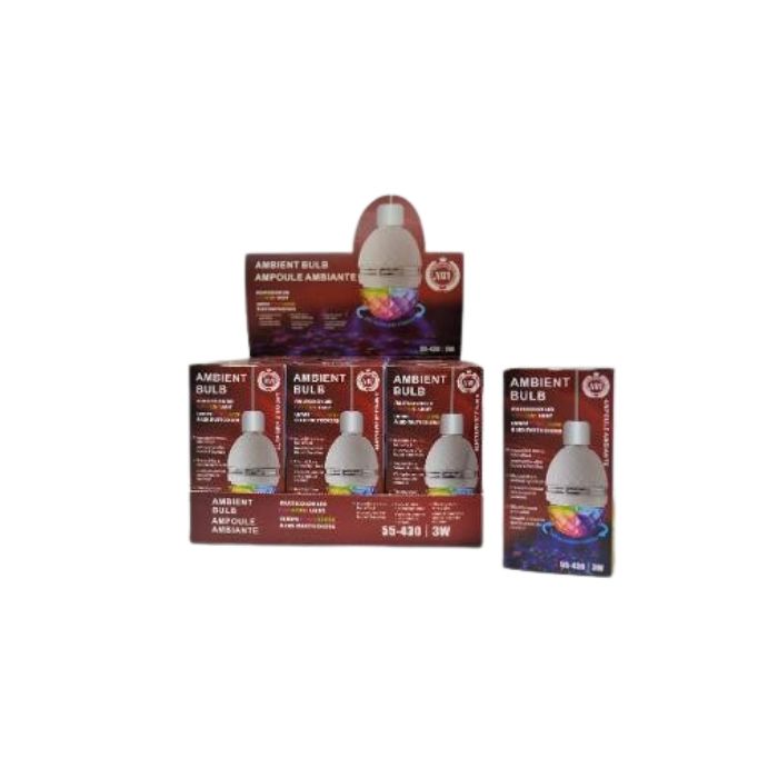 Ampoule d'ambiance, DEL, lumière disco multicolore, rotative