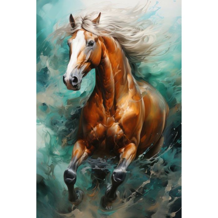 Toile 27,5 po x 20 po x 1,5 po cheval