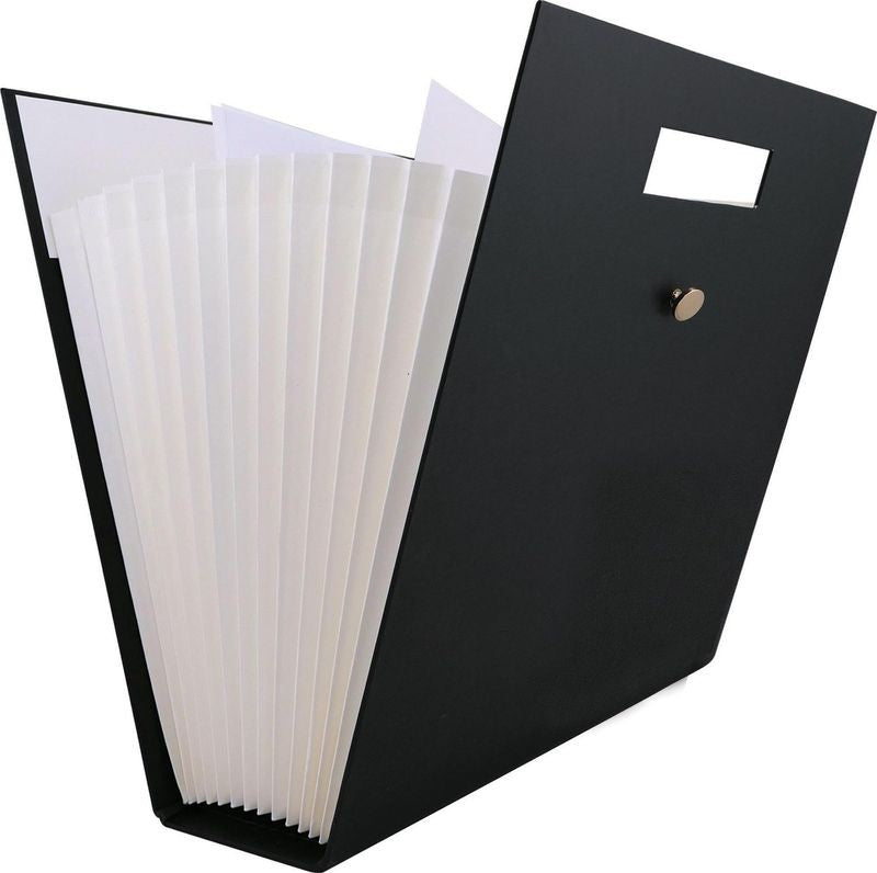 Classeur expansible 13 pochettes format lettre noir