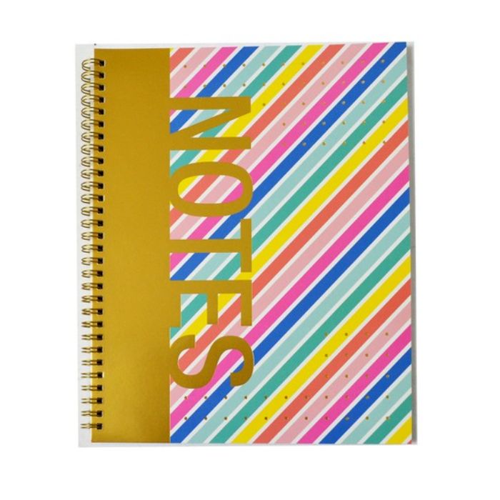 Cahier de notes 160 pages (80 feuilles) Hilroy Arc-en-ciel
