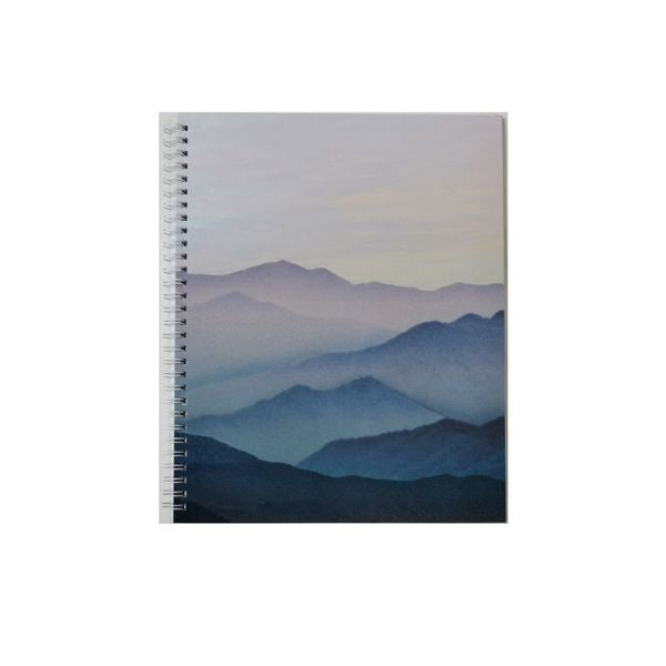 Cahier de notes 8 po x 10,5 po 160 pages (80 feuilles) Hilroy Paysage abstrait