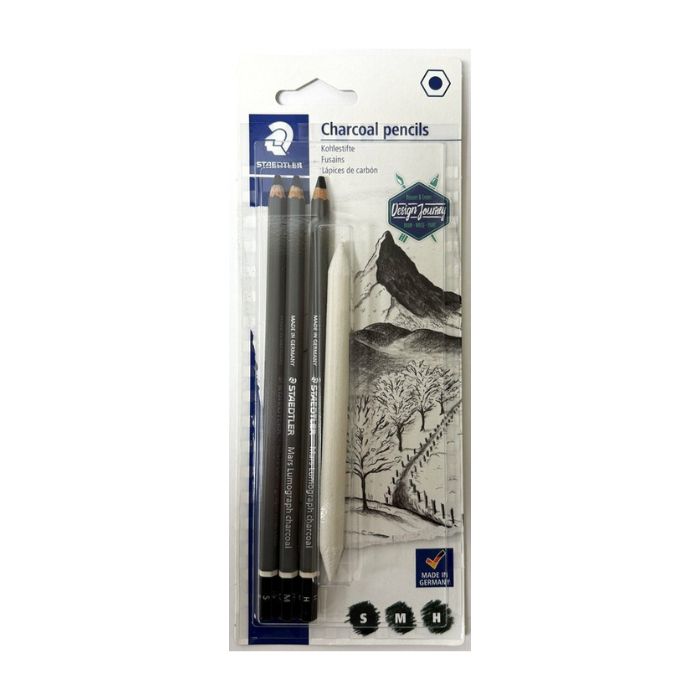 Ensemble de fusain avec estompe Staedtler