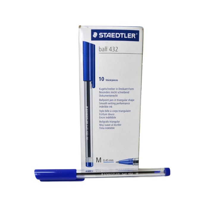 Stylo Staedtler bleu (boîte de 10)