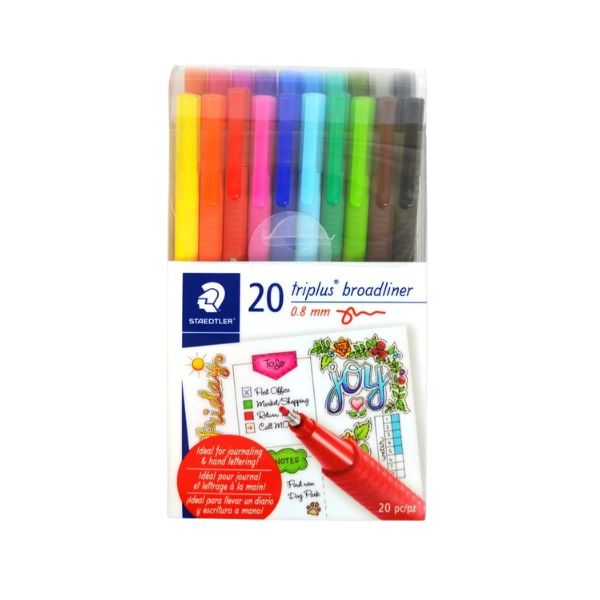 Crayon 0,8 mm Staedtler Triplus Broadliner (paquet de 20)