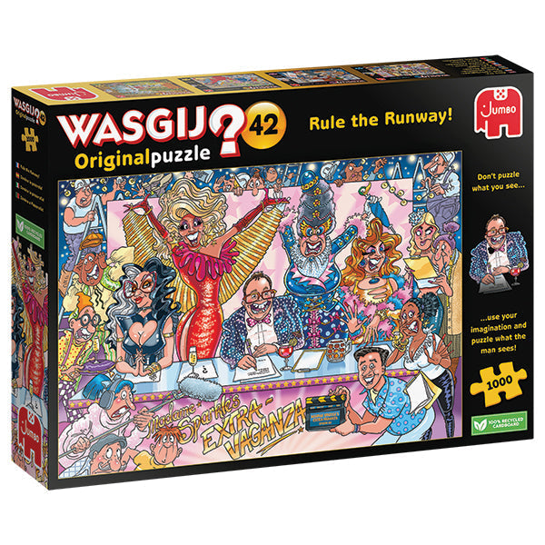 Casse-tête Wasgij Original 1000 morceaux Dominez la piste !