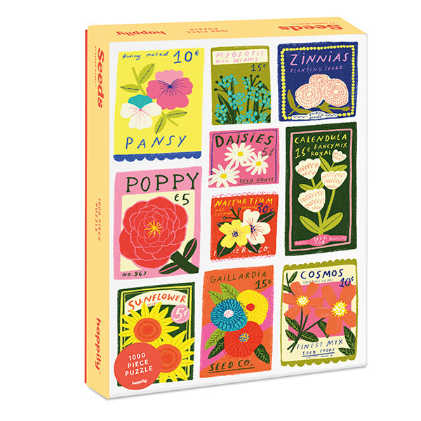 Casse-tête Happily 1000 morceaux sachets de semences de fleurs